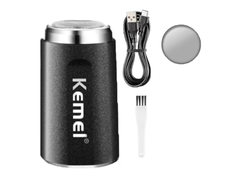 AFEITADORA ELÉCTRICA EZII KM-C51 mini Cepillo de limpieza negro