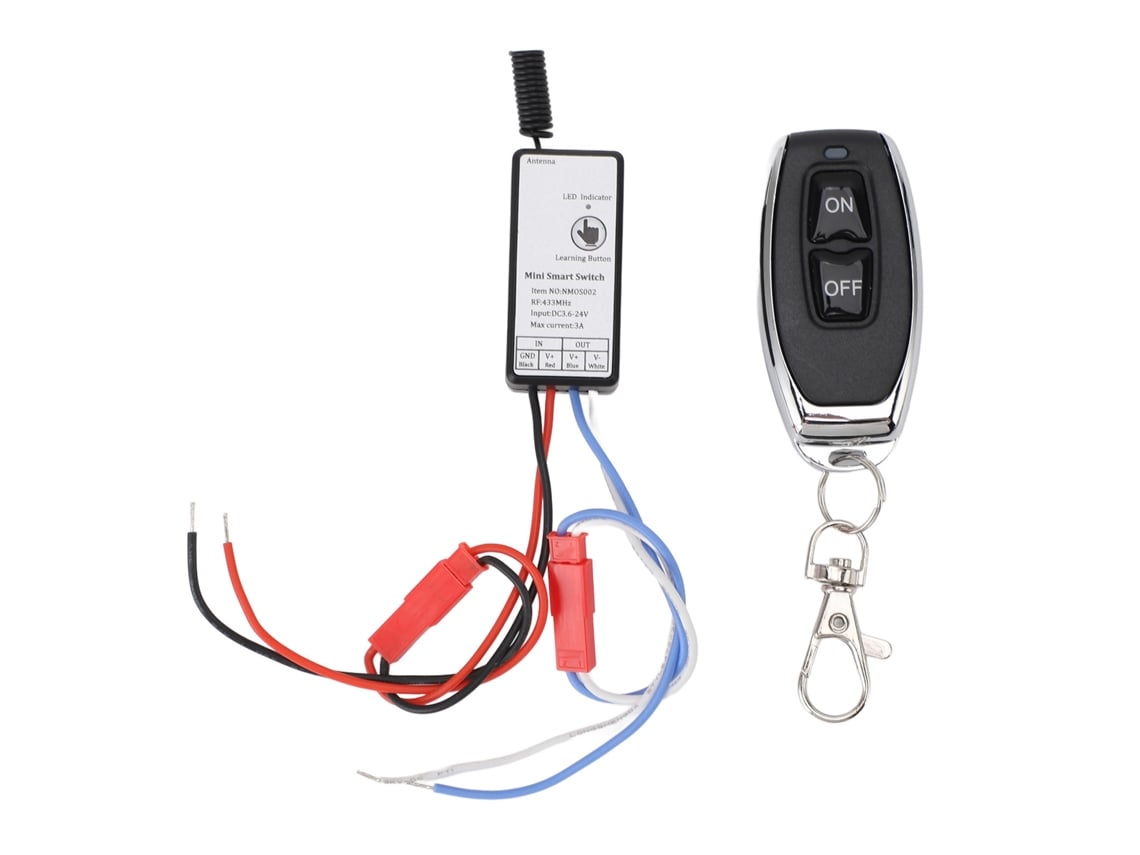 Relé de control remoto Rebe para limitador de velocidad de patinete eléctrico, con función de encendido/apagado, fácil instalación, kit de receptor y transmisor.