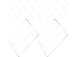 Paquete De 20 Portatarjetas Autoadhesivos De Acrílico Transparente De 7 X 10,5 Cm.