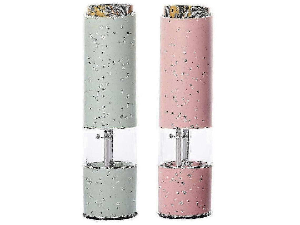 Molinillo eléctrico de sal y pimienta Rosewell con ajuste de molienda, molinillo automático para uso en la cocina.
