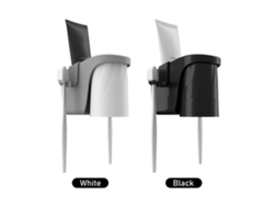 Soporte de pared para cepillos de dientes para baño con 2 ranuras y agarre.