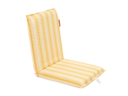 Flamingueo Silla Playa Plegable Tumbona Mochila Poliester Amarillo