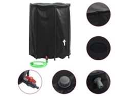 vidaXL Depósito de agua plegable con grifo PVC 750 l