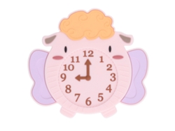 Reloj Despertador De Silicona Con Forma De Animal Para La Dentición De Niños, Alivio De Las Encías, Sensorial, Adorable.