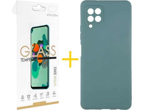 Kit Funda + Protector de Pantalla Samsung A12 5G SKYHE 3839 Verde
