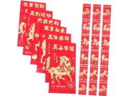 48 Sobres Rojos Para El Año Nuevo Chino, Del Caballo, Bolsas De Regalo Tradicionales, Festivos