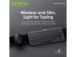 Combo De Teclado Y Ratón Inalámbricos Delgados Oraimo Smartoffice Con Mecanismo De Tijera Silencioso.