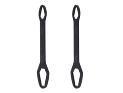 2pcs Llave 8-22mm Doble Extremo Autoapretable Herramienta Multifuncional Para Reparación Electrofórica Negra