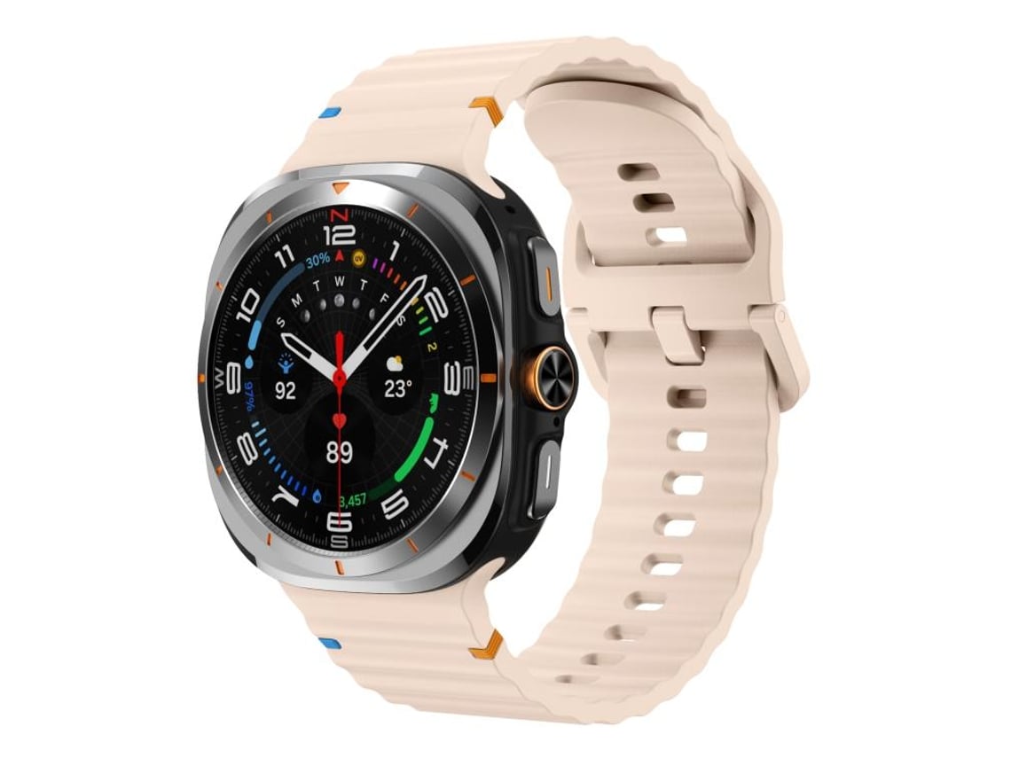 Correa de silicona ultra fina con costuras onduladas CSYY (47 mm) para Samsung Galaxy Watch