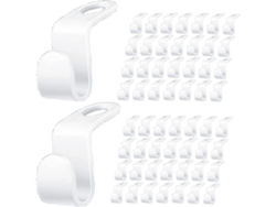 Fasst 100 Conectores de Cabides de Plástico Pp, Gancho Extensor para Guardar Roupas, Economia de Espaço no Armário CUIDADOS