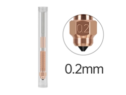 Bico De 0,2 Mm Para Impressora 3d Creality K1c K1 Max Ender 3 V3 Com Revestimento De Aço Temperado