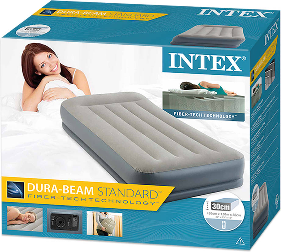 Colchón Hinchables INTEX Dura-Beam Standard Pillow Rest Mid-Rise (99x191x30cm)