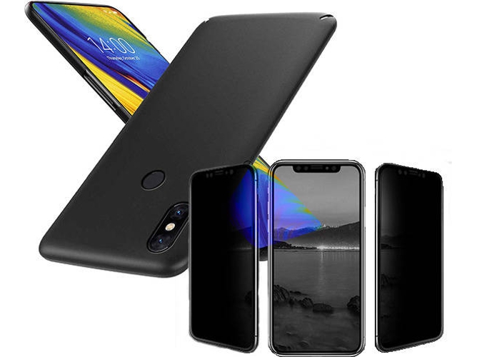 Kit Carcasa y Protector Privacy Xiaomi Mi Mix 3 SlimShield Negro