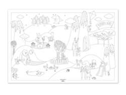 Jogo de Mesa LABEL'TOUR CRÉATIONS Giant Poster To Colour In Marvelous World (3 Anos)