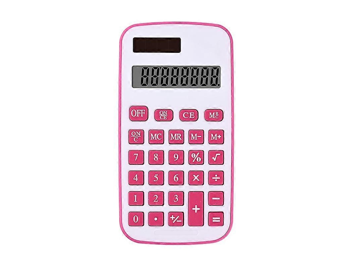 Calculadora de bolsillo para estudiantes, oficina, mini calculadora electrónica, color negro. Everley891