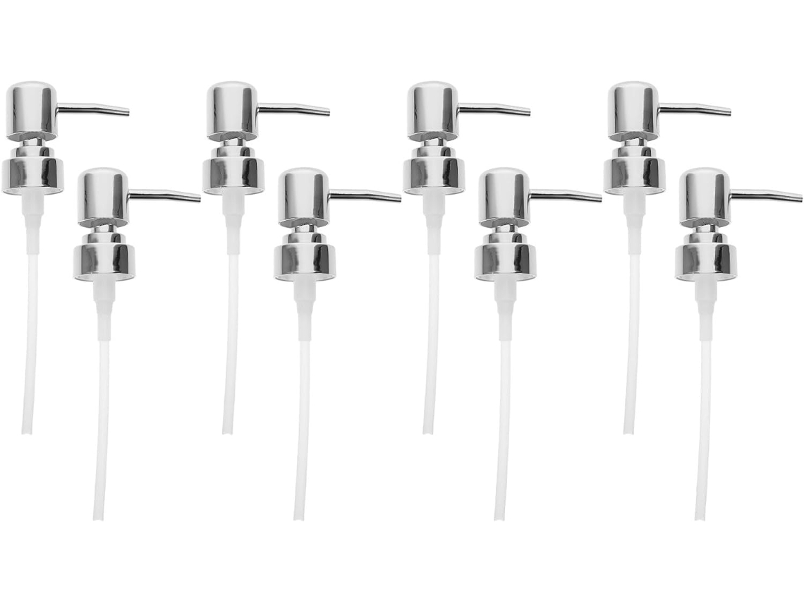 Lot De 8 Têtes Pompe Distributeur Savonnyte Plateadoes 28 Mm Pompes A Lotion En Plástico