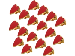 Broches Em Formato De Coração, Conjunto Com 20 Unidades, Borda Dourada, Design Pequeno, Para Decoração De Casamentos E Embalagens, Femininos.