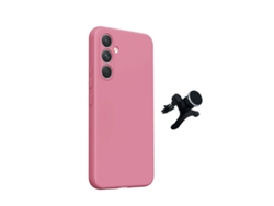 Kit Soporte Magnético Con Patas Funda Protectora Trasera De Silicona Gift4me Para Samsung Galaxy A27 5g - Rosa
