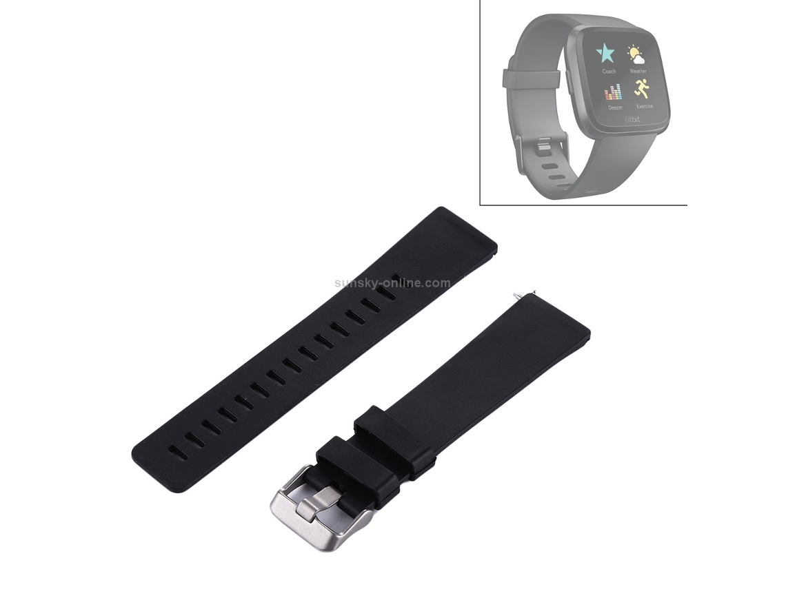 Para Fitbit Versa/Versa 2, correa de reloj de silicona sencilla y elegante (violeta).