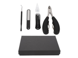 Set de manicura profesional 4 en 1, de alta dureza, resistente al desgaste, portátil, de acero inoxidable, para viajes y uso doméstico.