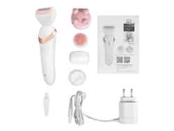 Depiladora recargable Kemei 3 en 1 para mujer: limpiadora facial, masajeadora y moldeadora de bikini.