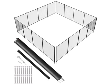 VEVOR Valla de Piscina Desmontable Barrera para Piscina Enterrada, 1,21x14,63 m