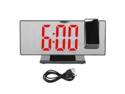2026-reloj Despertador Digital Con Proyección Pantalla Espejo Led Regulable Automáticamente Para Dormitorio