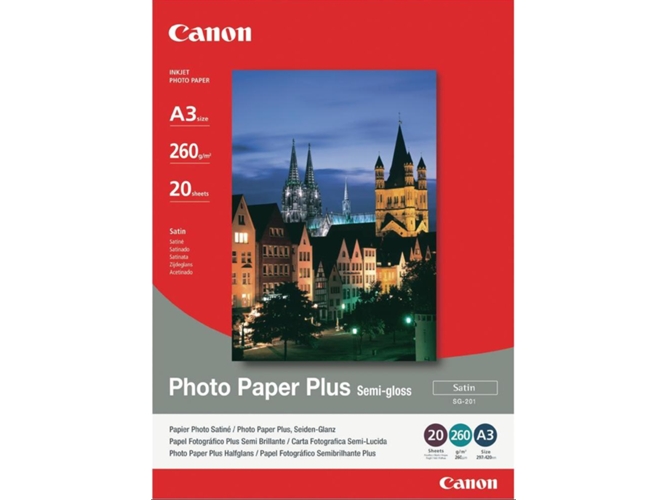 Papel Foto CANON SG-201 A3 Semigloss 20h