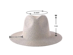2026-sombrero Fedora De Paja Para Hombres Materiales De Alta Calidad Diy 3 Estilos Protección Uv Beige
