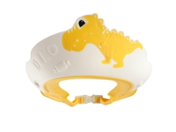 Gorro De Champú Para Niños, Diseño De Dinosaurio Amarillo, Suave, Drenaje Eficiente, Portátil.