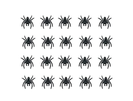20 piezas Mini arañas de plástico arañas falsas arañas realistas aterradoras para decoración de accesorios de broma de Halloween