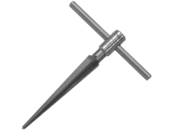 Raspador metálico cónico para agujeros de 3 a 12 mm, fabricado en acero de alto carbono, hecho en Japón.