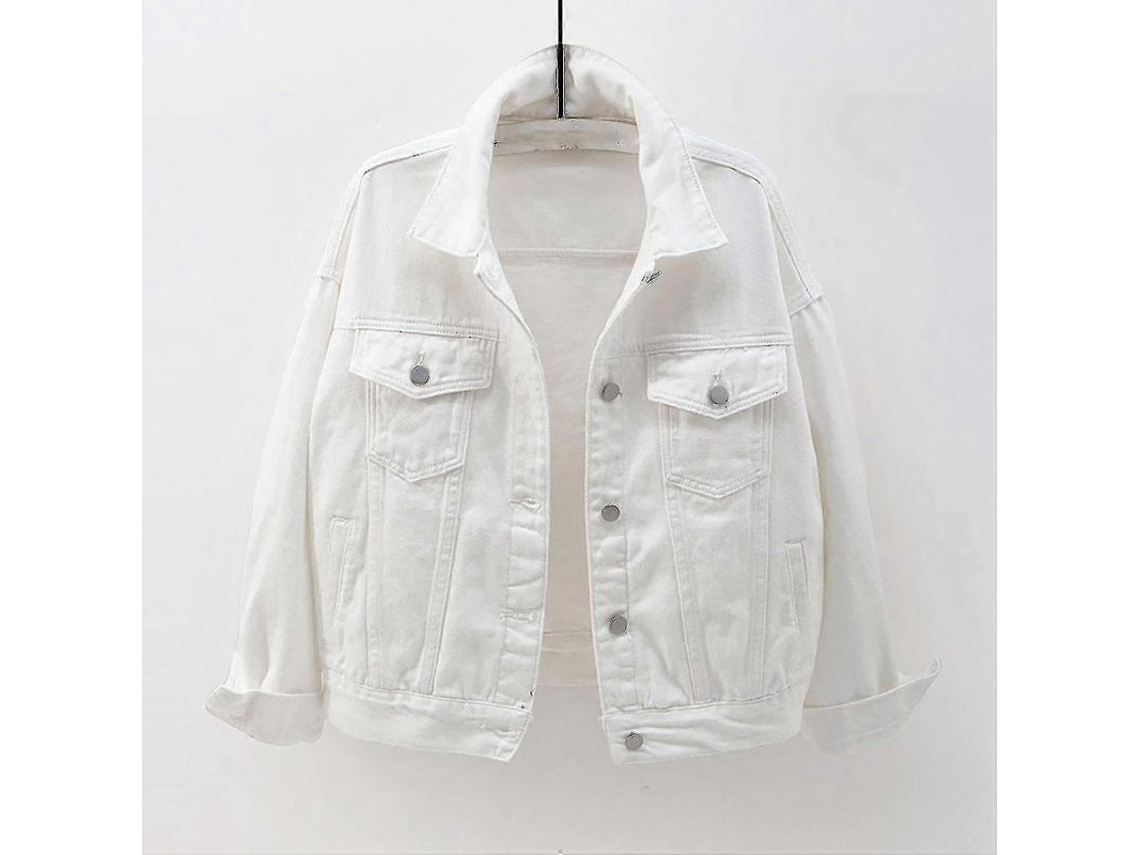 Fasst-chaquetas De Denim Para Mujer Otoño Manga Larga Abrigo Warm Solido S2024123017298