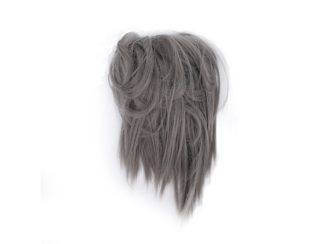 Pieza De Pelo Y Extensiones De Moño Ondulado Desordenado Para Mujeres