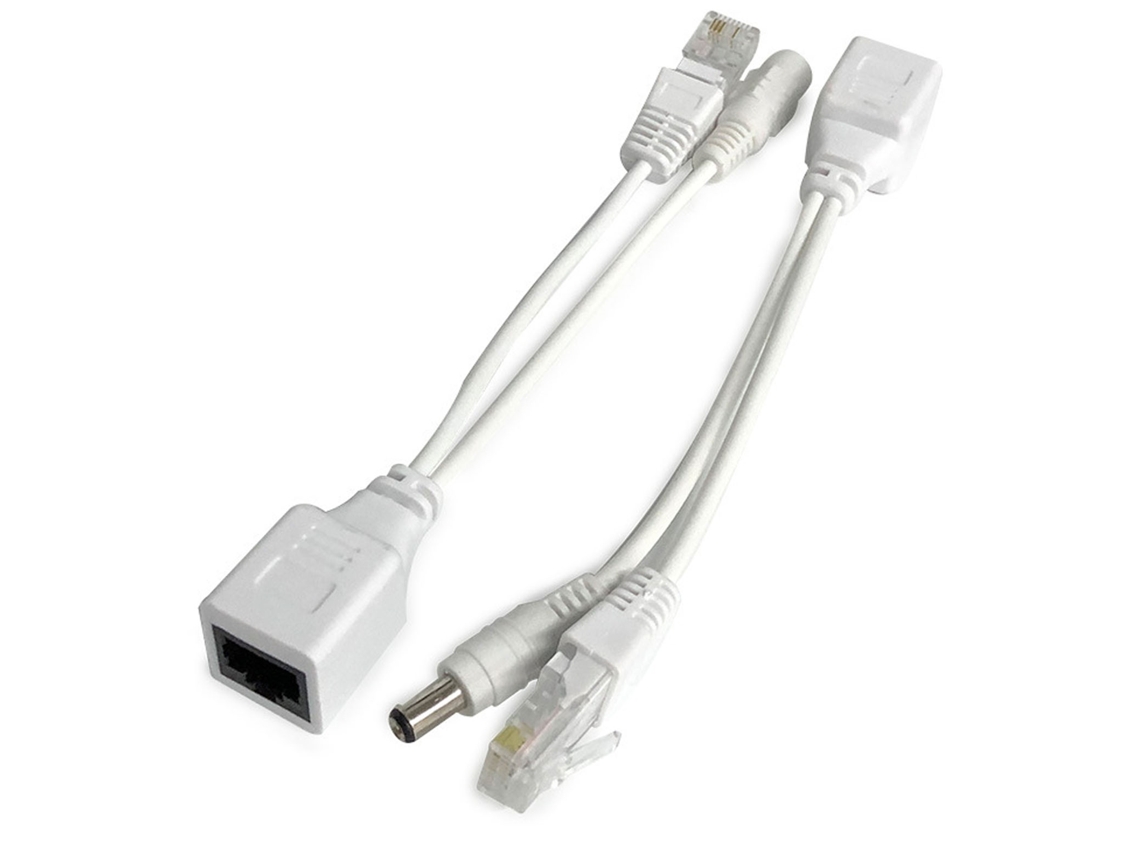 Inyector y divisor de adaptador PoE pasivo de 12 V para dispositivos de red