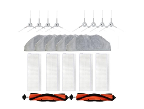 Conjunto de escova giratória principal escova lateral filtro esfregona pano para xiaomi mi