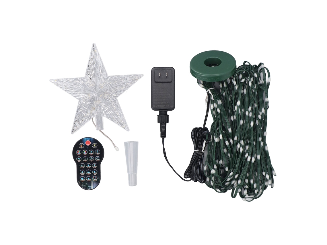 Luces Navideñas Con 400 Led, Control Por Aplicación, Música, Temporizador, 27 Modos, Decoración Para El Árbol, Enchufe Usb.
