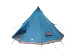 Tienda tipi familiar, azul y gris, 560 x 560 x 300 cm