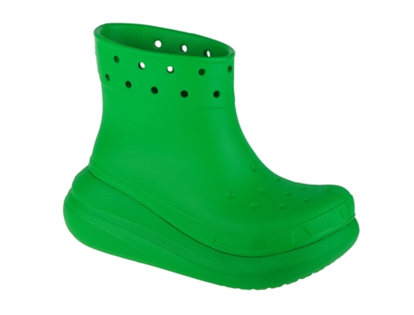 Zuecos CROCS Classic Crush Rain Boot 207946-3E8 Mujer (42/43 - Verde)