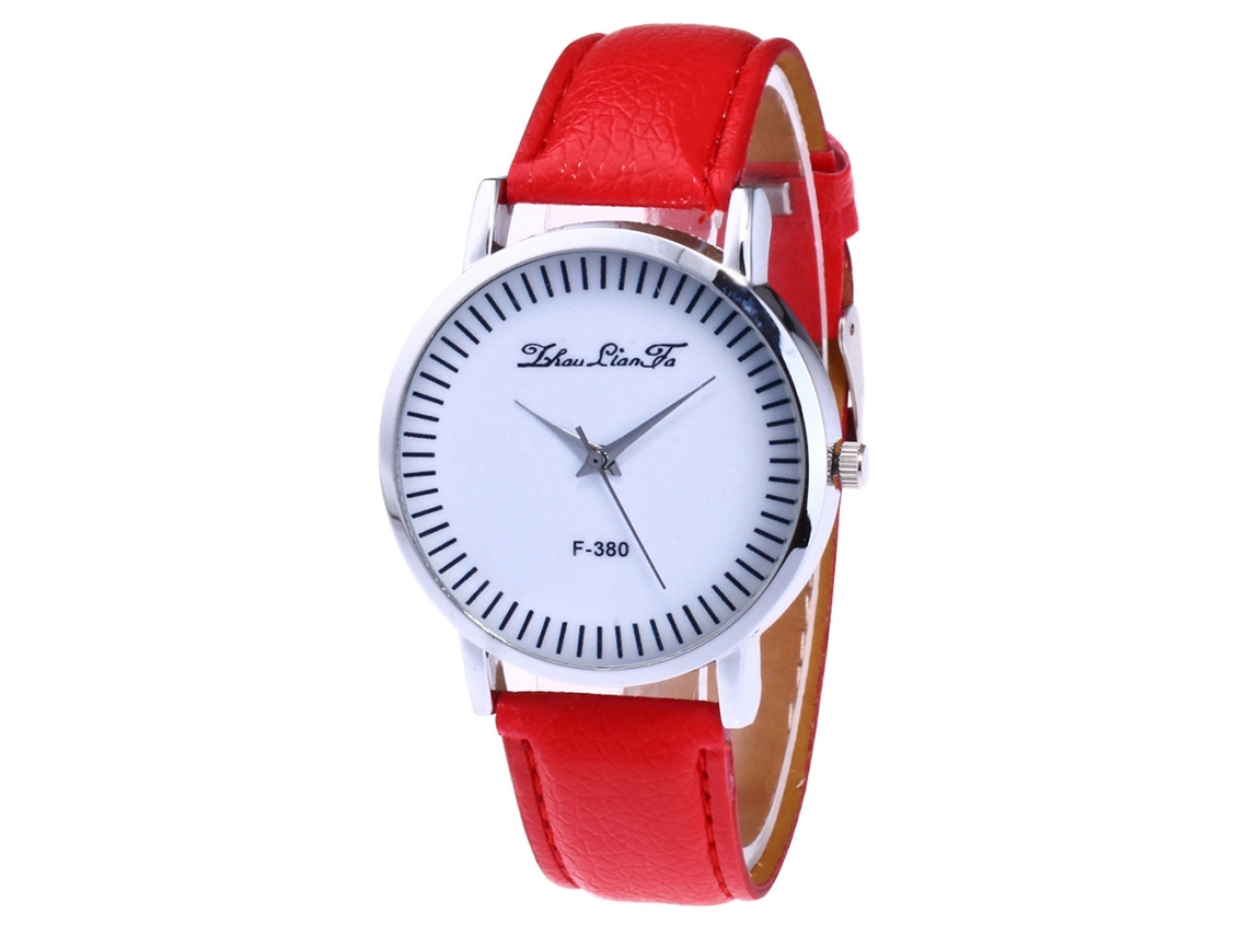 Reloj De Muñeca Para Mujer Zhoulianfa Moda Con Movimiento De Cuarzo F380-a Rojo