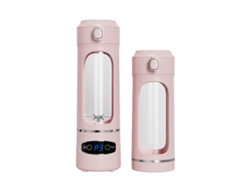 Exprimidor de frutas Eifson de 600 ml con 12 cuchillas de acero inoxidable y carga USB (rosa)