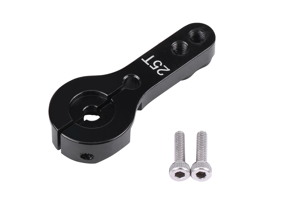 Brazo De Servo De 25 Dientes Ajustables De 25 Mm Para Futaba Ace Towerpro Mg Rc (accesorio Negro)