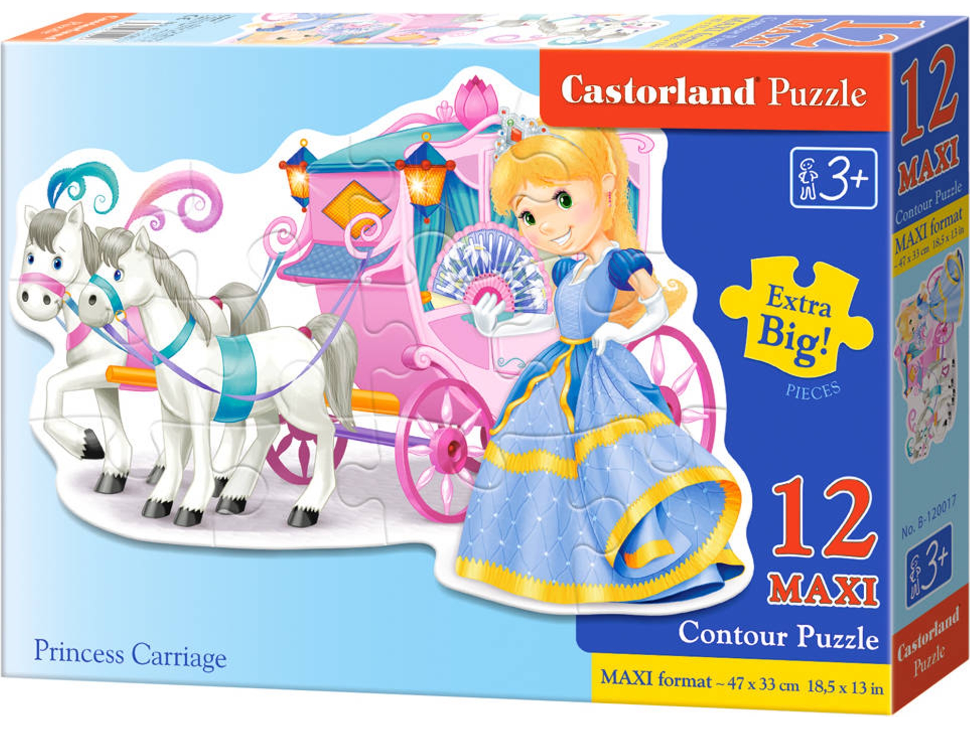 Puzzle CASTORLAND Princess Carriage (12 Piezas)