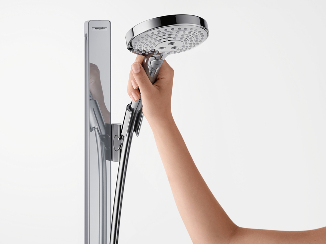 Hansgrohe Raindance Select S Set De Ducha 120 3jet Ecosmart Con Barra De Ducha 90 Cm Y Jabonera, 27649000