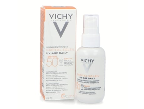 Protector Solar Facial VICHY Capital Soleil UV Age Diário Fotofluido SPF50 (40 ml)