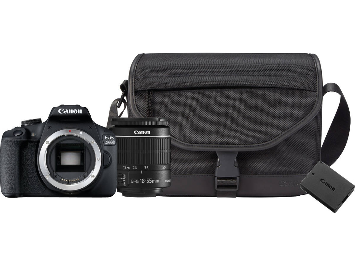 Kit Cámara Réflex CANON 2000D 18-55IS 2ªBAT+FUNDA (24.1 MP - ISO: 100 a 6400 - Sensor: APS-C)