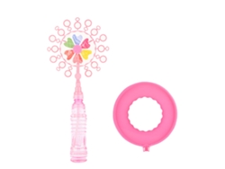 Rebe-varilla De Burbujas De Molino Molino De Burbujas Para Niños Para Viajes Al Aire Libre Rosa