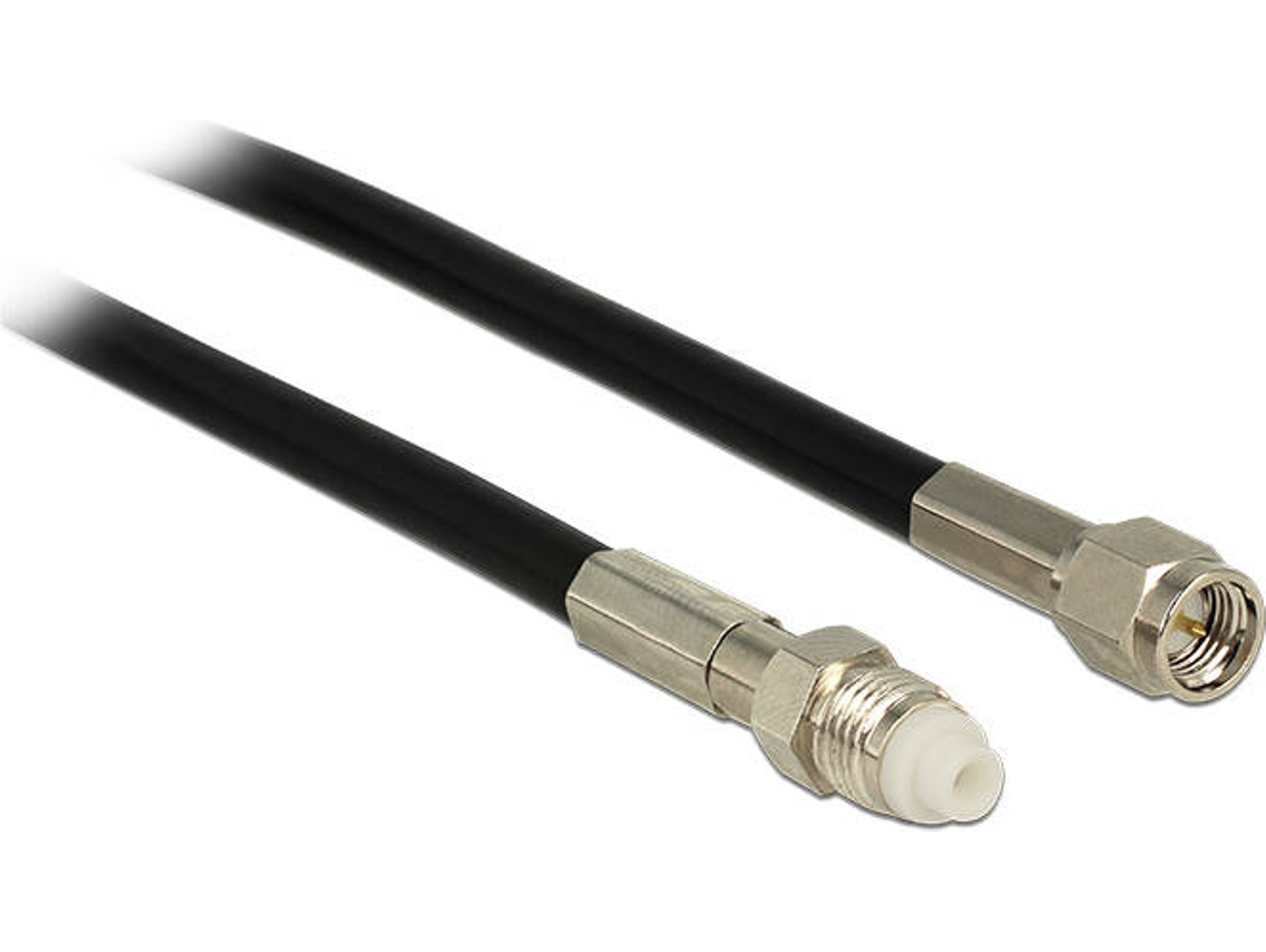 Cable de Antena DELOCK (Coaxial - 15 m - Negro)