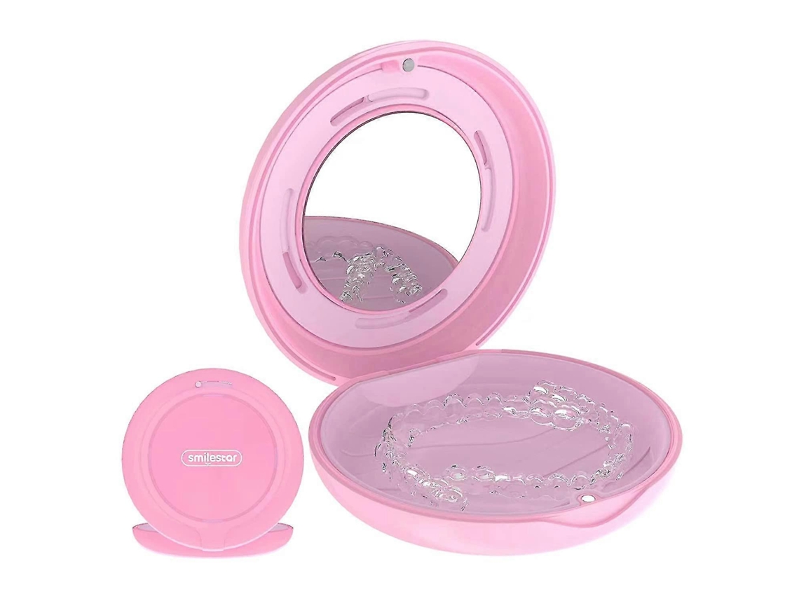 Estuche fino para alineadores con ventilación compatible con Invisalign y protectores