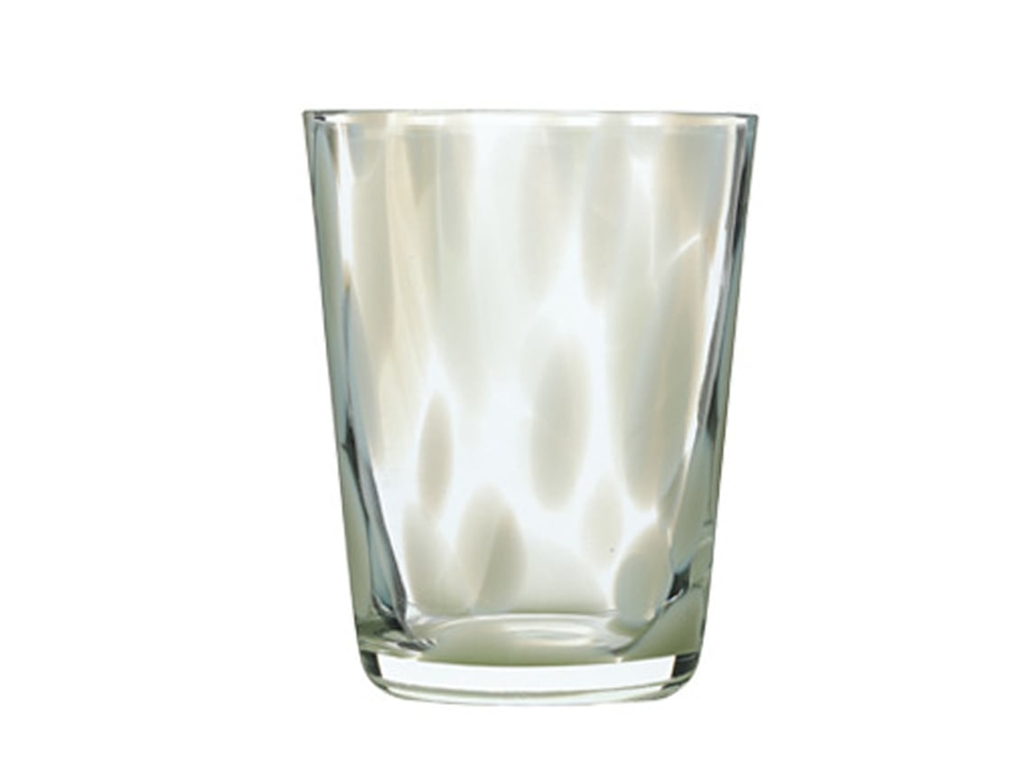 Taza de agua de cristal con lunares de 350 ml, vaso de cristal de colores, taza de café con leche JEIIBRZUI